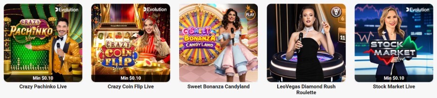 LeoVegas Ontario - Game Shows