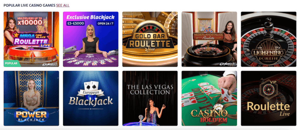 Live Casino PlayOJO Ontario