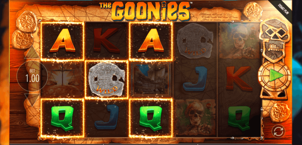The Goonies game board