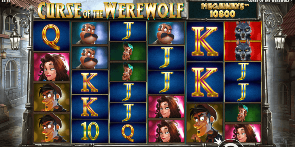 Curse of the Werewolf Megaways game board Ontario