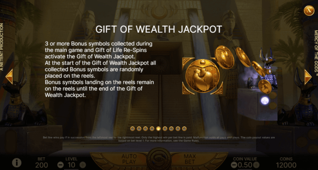 Mercy of the Gods Gift of Wealth Jackpot Ontario