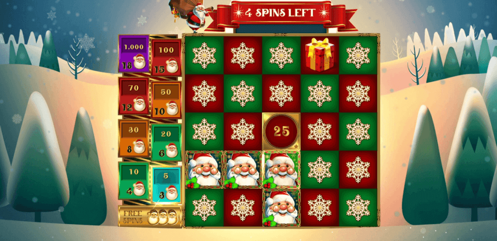 Christmas Santa Gameboard Ontario Max Win Gaming