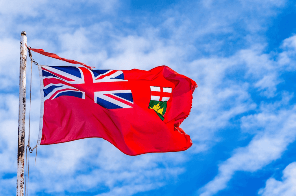 Ontario Flag Landscape