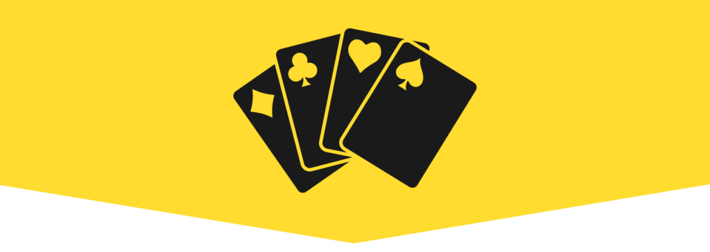 Playing Cards Standing Banner