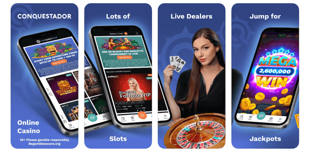 Conquestador mobile casino app Ontario