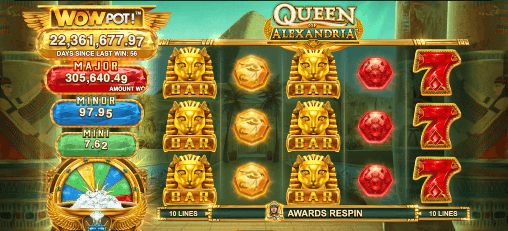 Queen of Alexandria WowPot Ontario gameboard