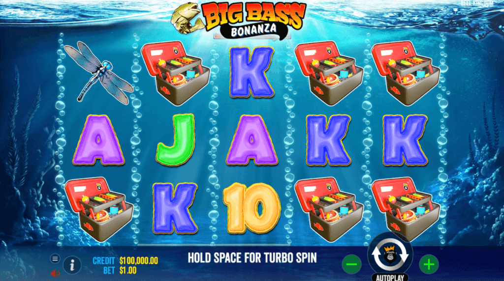 Big Bass Bonanza Ontario gameboard