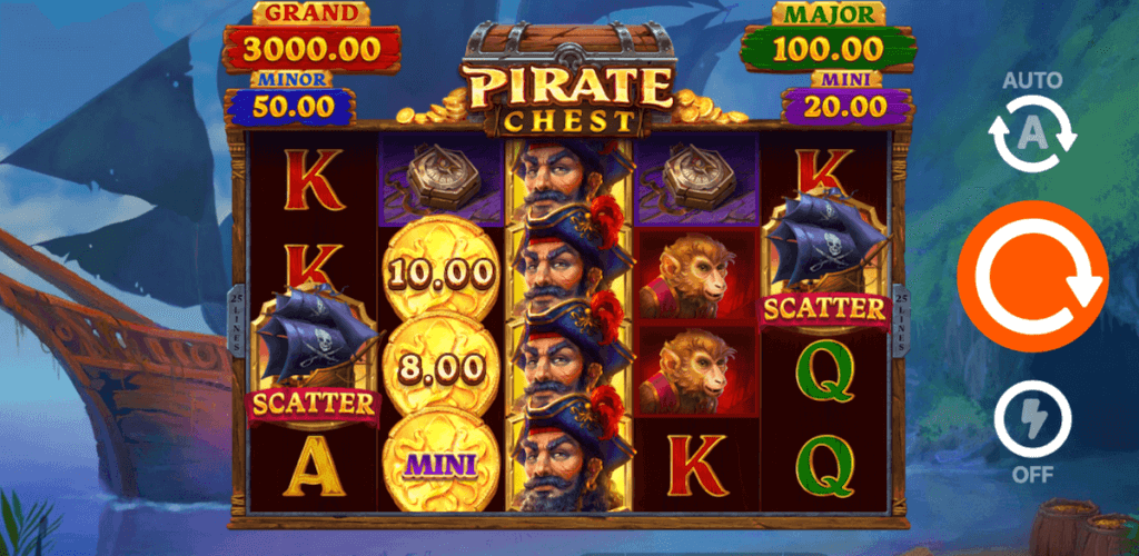 Pirate Chest: Hold and Win gameboard Ontario