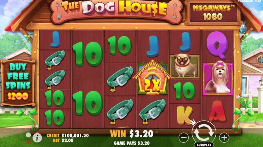 Dog House Megaways gameboard new design image