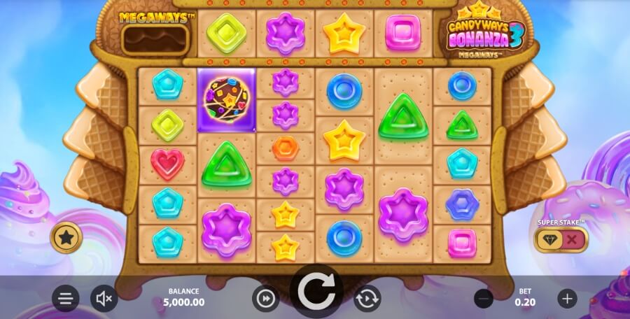 Candyways Bonanza 3 Megaways gameboard