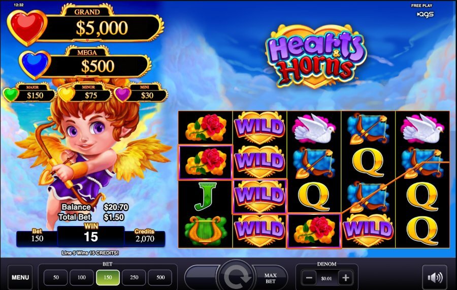 Hearts and Horns game features - Ontario Casinos