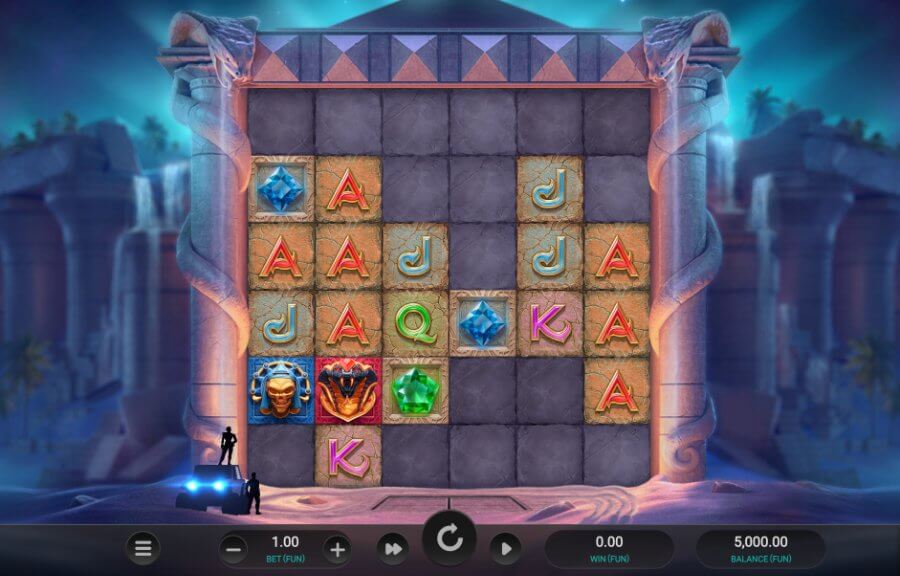 Temple Tumble 2 Dream Drop gameboard