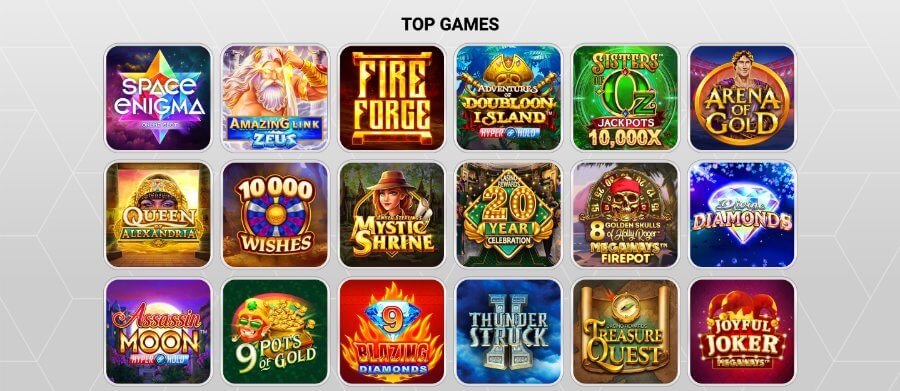 Zodiac Casino Top Games