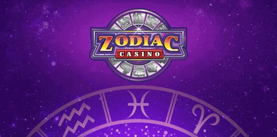 Zodiac Casino logo with background