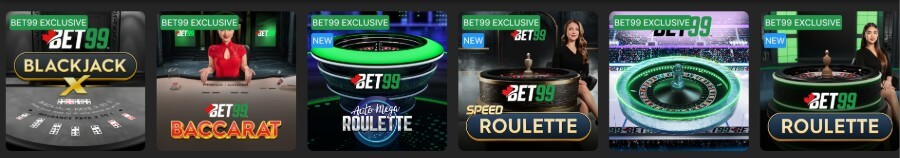 Bet99 Ontario - Live Casino