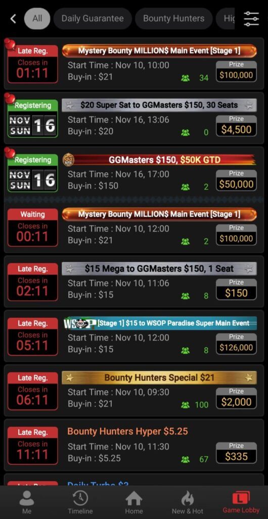 GGPoker - Poker Tournaments